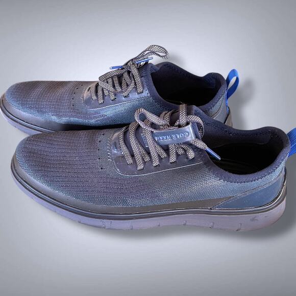 Men's High Tech COLE HAAN Generation Zerogrand Stitchlite WR Navy Hiking Shoes - Picture 2 of 14